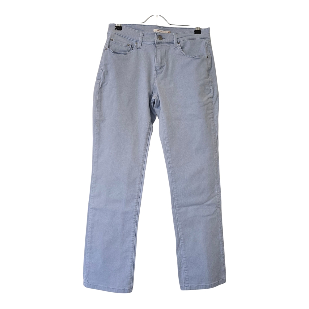 Levi’s 505 Straight Leg Jeans Light Wash Baby Blue Mid-Rise W27 Preppy Denim
